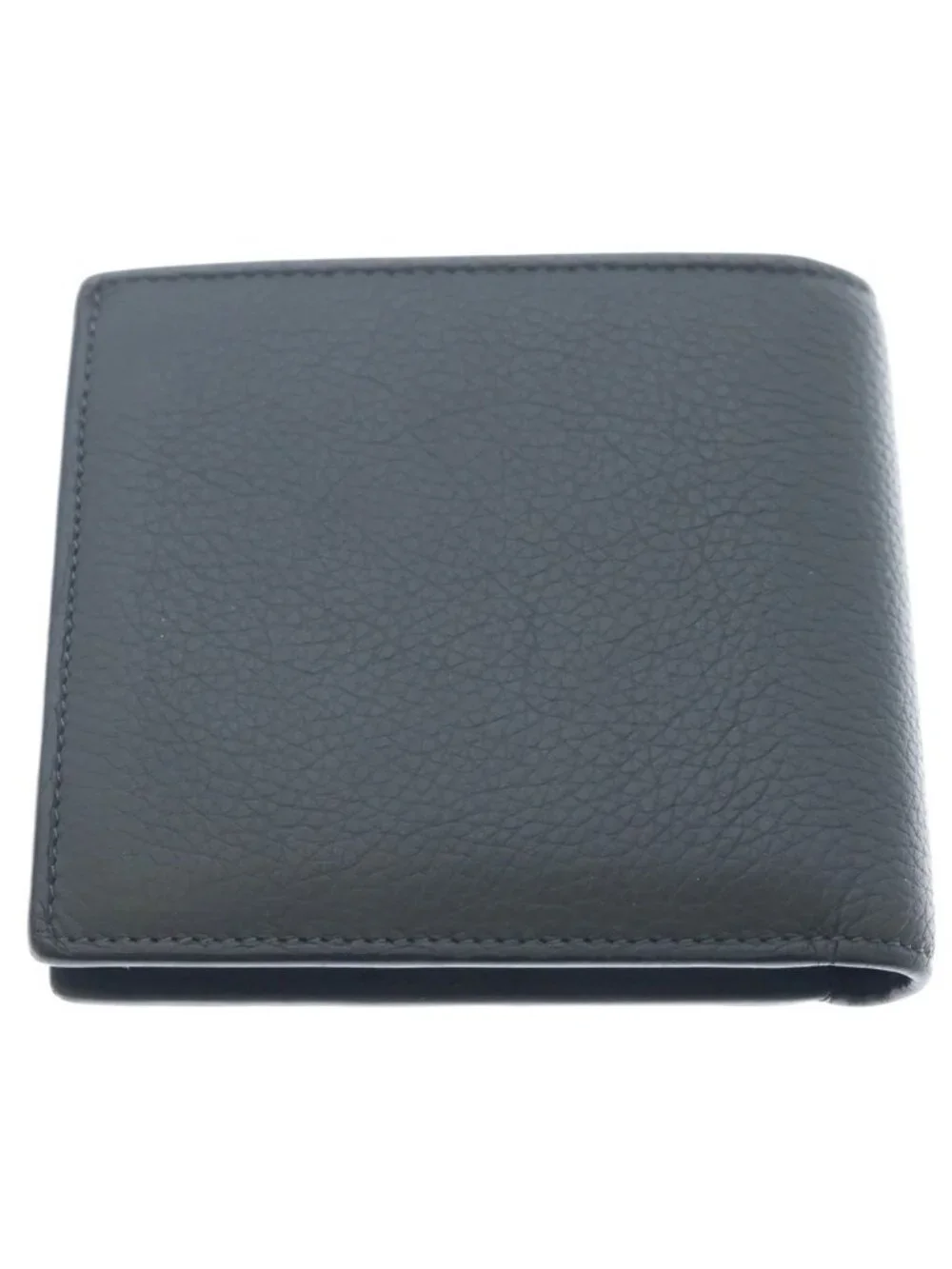 Loewe Anagram Embossed Bifold Leather Compact Wallet Gray